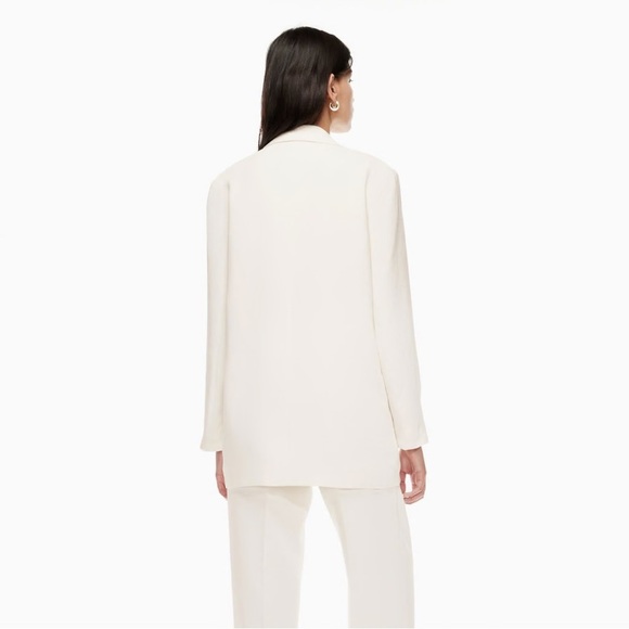 NWOT Aritzia Cherrelle Blazer light birch ( ivory) oversized look Wilfred - Picture 13 of 17